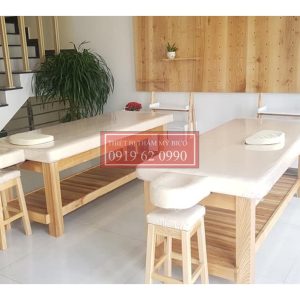 Giường Spa Massage Bằng Gỗ Thông Cao Cấp