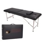Giường Spa Massage Dạng Gấp Vali Chân Inox Dùng Cho Phun Xăm, Nối Mi [Có Gối]