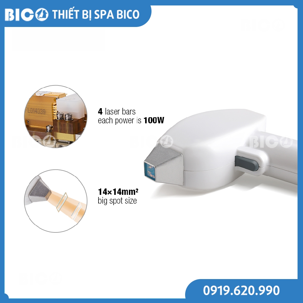 tay cầm máy triệt laser hr