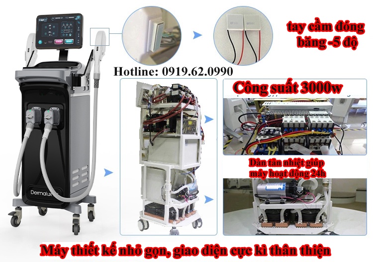 Thiết kế bên trong máy Demalux cực kì chất lượng